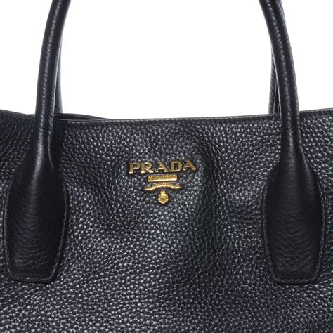 prada vitello england|PRADA Vitello Daino Tote Black 1523194.